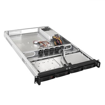  Корпус Exegate Pro 1U660-HS04 EX265517RUS RM 19", высота 1U, глубина 660, БП 300DS, 4xHotSwap, USB 