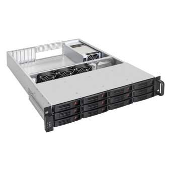  Корпус ExeGate Pro 2U660-HS12 EX293407RUS RM 19", высота 2U, глубина 660, БП 2U-920ADS, 12xHotSwap 