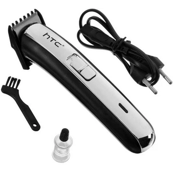  Машинка для стрижки волос HTC AT-1102 (3 Вт, 1 шт, от сети/аккумулятора, Черный/Серебристый) 