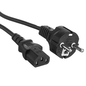  Кабель питания ExeGate Power PC-3P EP280650RUS (Евровилка Schuko- C13, VDE-250V-3*0.75mm2, медь, черный, 10A, 3м) 
