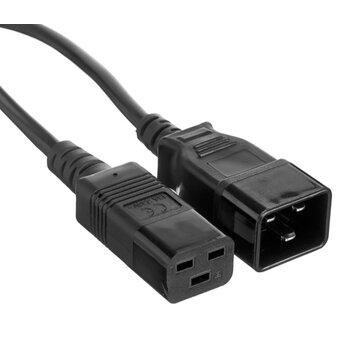  Кабель питания (UPS) ExeGate Power EC20-1,8P EP280635RUS (IEC 320 C19- C20, VDE-250V-3*1.5mm2, медь, черный, 16А, 1.8м) 