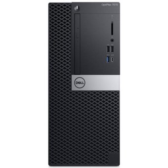  ПК Dell Optiplex 7070-4852 MT i5 9500 (3)/8Gb/1Tb 7.2k/UHDG 630/DVDRW/Win10 Pro/GbitEth/260W/клав/мышь/черный/серебр 