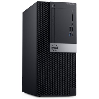  ПК Dell Optiplex 7070-4852 MT i5 9500 (3)/8Gb/1Tb 7.2k/UHDG 630/DVDRW/Win10 Pro/GbitEth/260W/клав/мышь/черный/серебр 