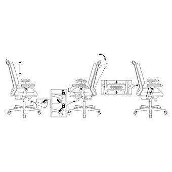  Кресло Бюрократ MC-W611N TW-04 38-417 (MC-W611N/DG/417G) сетка/ткань темно-серый 