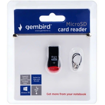  Кардридер Gembird (FD2-MSD-1) для MicroSD карт USB2.0 
