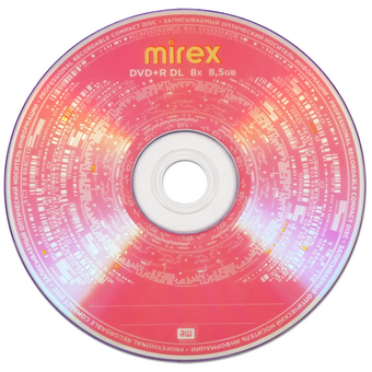  Диск DVD+R Mirex 8.5 Gb, 8x, Slim Case (1), Dual Layer (1/50) 