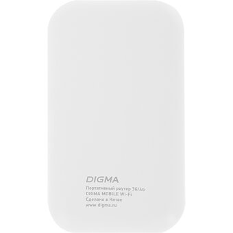  Модем 3G/4G Digma Mobile WiFi DMW1880 (DMW1880WH) micro USB Wi-Fi Firewall +Router внешний белый 