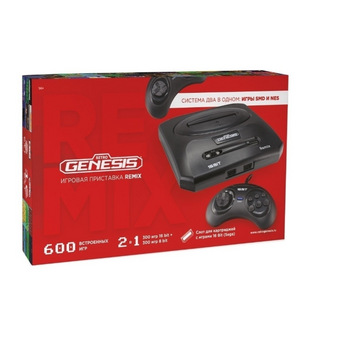  Игровая консоль SEGA Retro Genesis (CONSKDN101) +600 игр Remix Wireless 