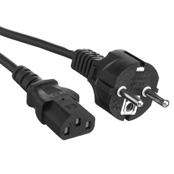 Кабель питания ExeGate Power PC-3P EP280648RUS (Евровилка Schuko- C13, VDE-250V-3*0.5mm2, медь, черный, 6A, 3м) 