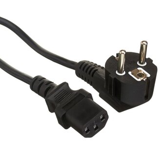  Кабель питания ExeGate Power PC-1,8P EP280660RUS (Евровилка угловая Schuko- C13, VDE-250V-3*0.75mm2, медь, черный, 10A, 1.8м) 