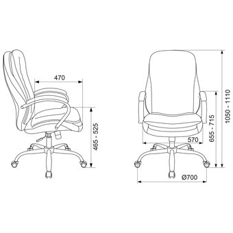  Кресло Бюрократ T-9950SL/Velv90 Fabric светло-коричневый 