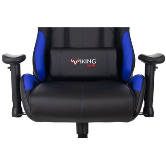 Кресло Zombie Viking 5 Aero Blue эко.кожа черный/синий 