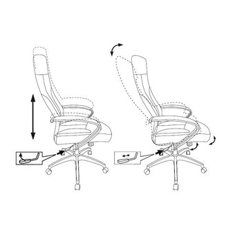  Кресло Бюрократ Alfa 44 CH-608Fabric-DGrey темно-серый 