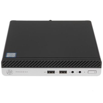  ПК HP ProDesk 400 G5 7EM39EA Mini i3 9100T (3.1)/4Gb/SSD128Gb/UHDG 630/Win10 Pro 64/GbitEth/65W/кл/мышь/черный 