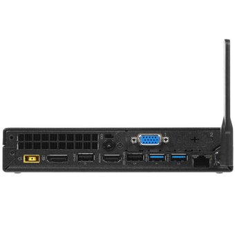  ПК Lenovo ThinkCentre Tiny M720q 10T70095RU slim i3 9100T (3.1)/4Gb/SSD256Gb/UHDG 630/noOS/GbitEth/WiFi/BT/65W/клав/мышь/черный 