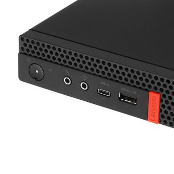  ПК Lenovo ThinkCentre Tiny M720q 10T70095RU slim i3 9100T (3.1)/4Gb/SSD256Gb/UHDG 630/noOS/GbitEth/WiFi/BT/65W/клав/мышь/черный 