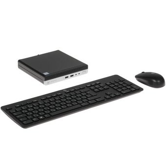  ПК HP ProDesk 400 G5 7EM39EA Mini i3 9100T (3.1)/4Gb/SSD128Gb/UHDG 630/Win10 Pro 64/GbitEth/65W/кл/мышь/черный 