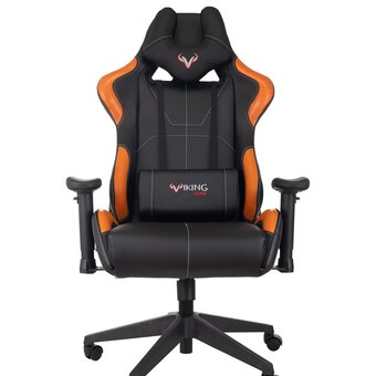  Кресло Zombie Viking 5 Aero Orange искусств. кожа черный/оранжевый 