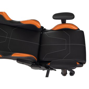  Кресло Zombie Viking 5 Aero Orange искусств. кожа черный/оранжевый 