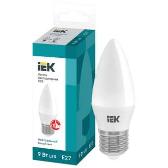  Лампочка IEK LLE-C35-9-230-40-E27 