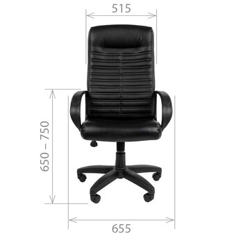  Кресло Chairman 480 LT (7000191) экопремиум черный 