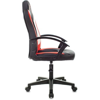  Кресло Zombie 11LT Red текстиль/эко.кожа черный/красный 