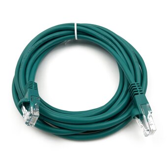  Патч-корд Buro (UTP-5E-3M-GR) UTP 4 пары cat5E CCA molded 3м зеленый RJ-45 (m)-RJ-45 (m) 