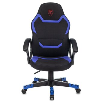  Кресло Zombie 10 Blue текстиль/эко.кожа черный/синий 