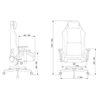  Кресло Knight N1 Fabric Light-28 (Knight N1 SKY) серо-голубой 