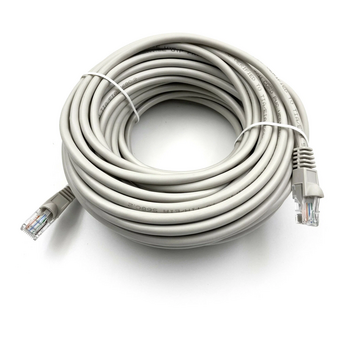  Патч-корд Buro (UTP-5E-20M-G) UTP 4 пары cat5E CCA molded 20м серый RJ-45 (m)-RJ-45 (m) 