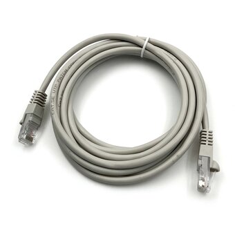  Патч-корд Buro (UTP-5E-3M-G) UTP 4 пары cat5E CCA molded 3м серый RJ-45 (m)-RJ-45 (m) 