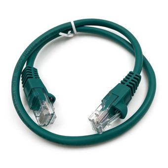  Патч-корд Buro (UTP-5E-0,5M-GR) UTP 4 пары cat5E CCA molded 0.5м зеленый RJ-45 (m)-RJ-45 (m) 