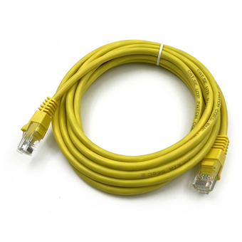  Патч-корд Buro (UTP-5E-3M-Y) UTP 4 пары cat5E CCA molded 3м желтый RJ-45 (m)-RJ-45 (m) 