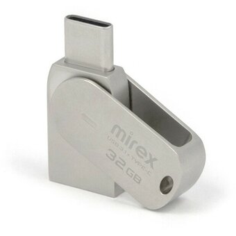  USB-флешка Mirex Bolero (13600-IT3BLR32) 32GB, OTG, USB 3.1/Type-C, Металл 