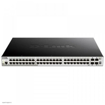  Коммутатор D-Link (DGS-1250-52XMP/A1A) 48G 4SFP+ 48PoE+ 370W управляемый 