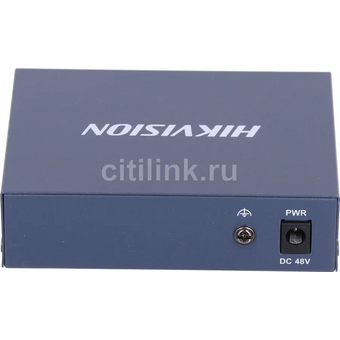  Коммутатор Hikvision (DS-3E0505P-E) 1x100Mb 4G 4PoE+ 60W неуправляемый 
