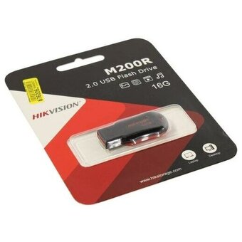  USB-флешка HIKVision M200R (HS-USB-M200R 16G) 16GB USB 2.0, Черный/Красный 