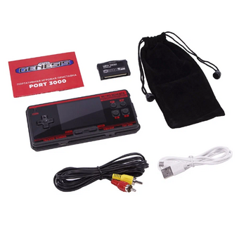  Игровая приставка SEGA Retro Genesis Port 3000 (PKT201) +4000 игр черно-красная (877858) 