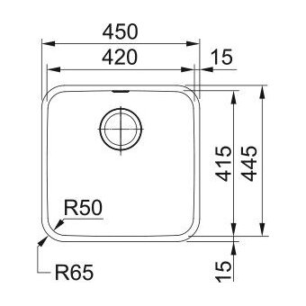  Мойка FRANKE BCX 110-42 122.0689.805 нерж полир 