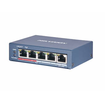  Коммутатор Hikvision (DS-3E0505P-E/M) 5G 4PoE+ 35W неуправляемый 