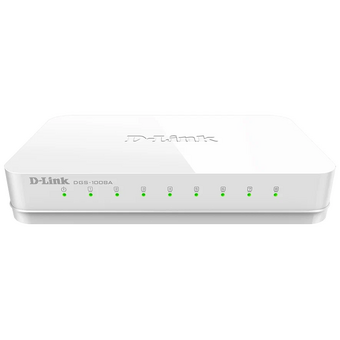  Коммутатор D-Link (DGS-1008A/F1A) 8G неуправляемый 