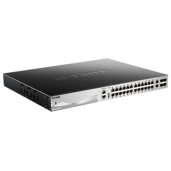  Коммутатор D-Link DGS-3130-30PS (DGS-3130-30PS/B1A) 24G 2x10G 4SFP+ 24PoE 370W управляемый 