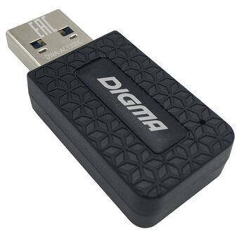  Сетевой адаптер Digma (DWA-AC1300C) AC1300/USB 3.0/WiFi (ант.внутр.) 1ант. 