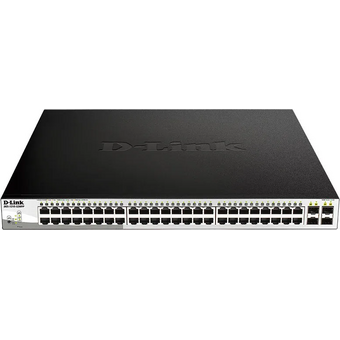  Коммутатор D-Link (DGS-1210-52MPP/E2A) 48G 4SFP 48PoE 740W управляемый 