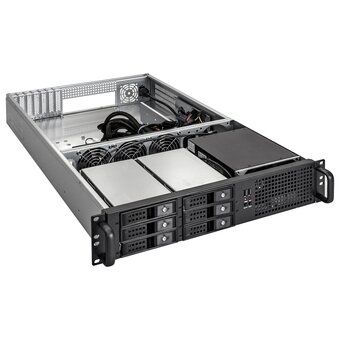  Корпус ExeGate Pro 2U660-HS06 EX293353RUS RM 19", высота 2U, глубина 660, БП 900ADS, 6xHotSwap, USB 