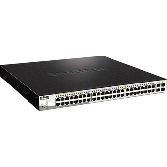  Коммутатор D-Link (DGS-1210-52MPP/E2A) 48G 4SFP 48PoE 740W управляемый 