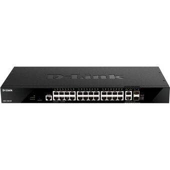  Коммутатор D-Link DGS-1520-28 (DGS-1520-28/A1A) 24G 2x10G управляемый 