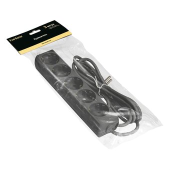  Удлинитель ExeGate ECE-5-3B (EX285822RUS) 5 евророзеток, 3м, черный 
