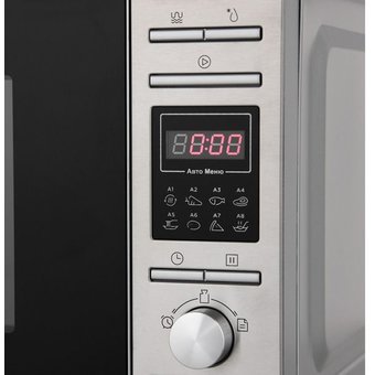  Микроволновая печь Midea AG820CP2-S черный/серебристый 