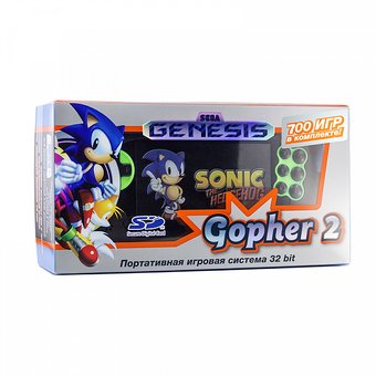  Игровые приставки SEGA Genesis Gopher 2 LCD 4.3", +500 игр (оранжевая) ConSkDn50 